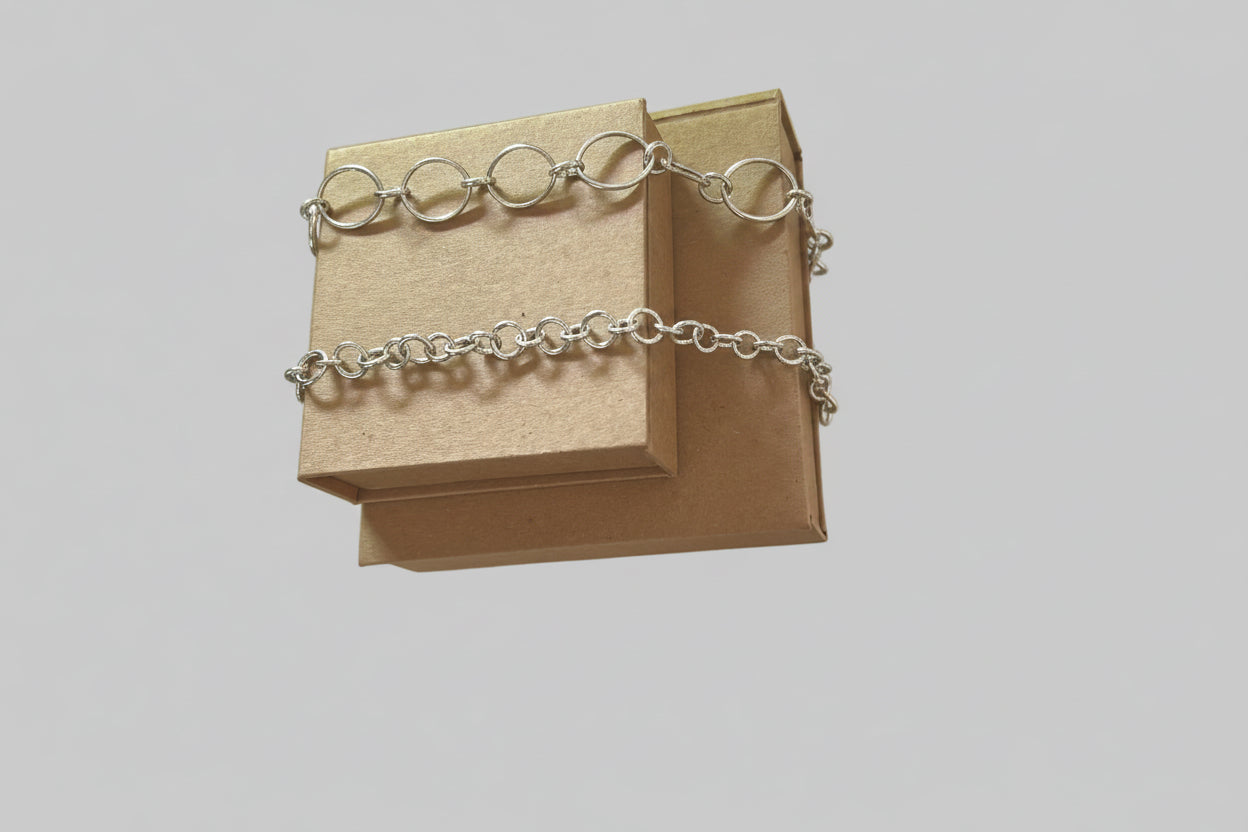 Pulseira en Eslabones em prata 950