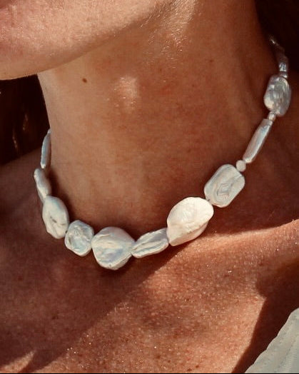 Choker de pérolas de agua doces /choker de perlas de agua dulce 