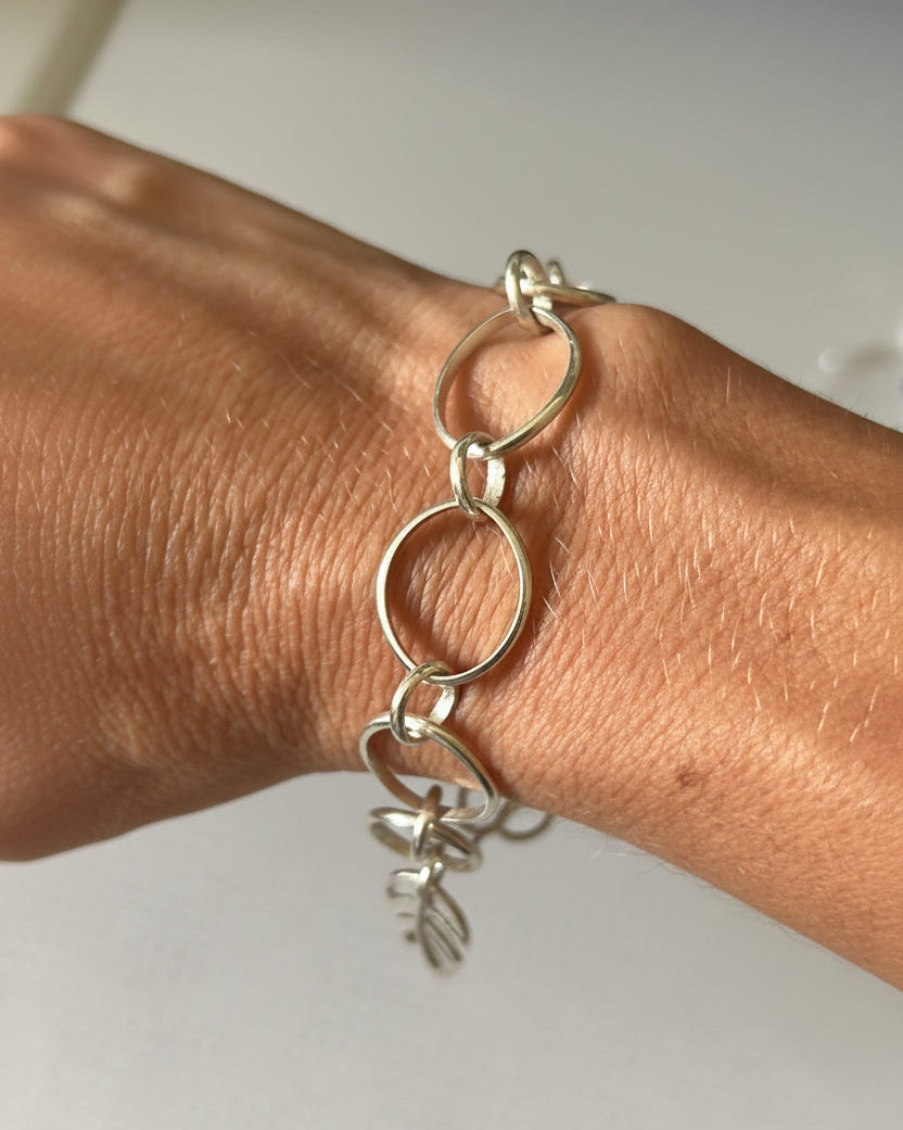 Pulseira en Eslabones em prata 950