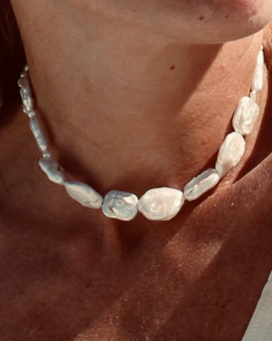 Choker de pérolas de agua doces /choker de perlas de agua dulce 