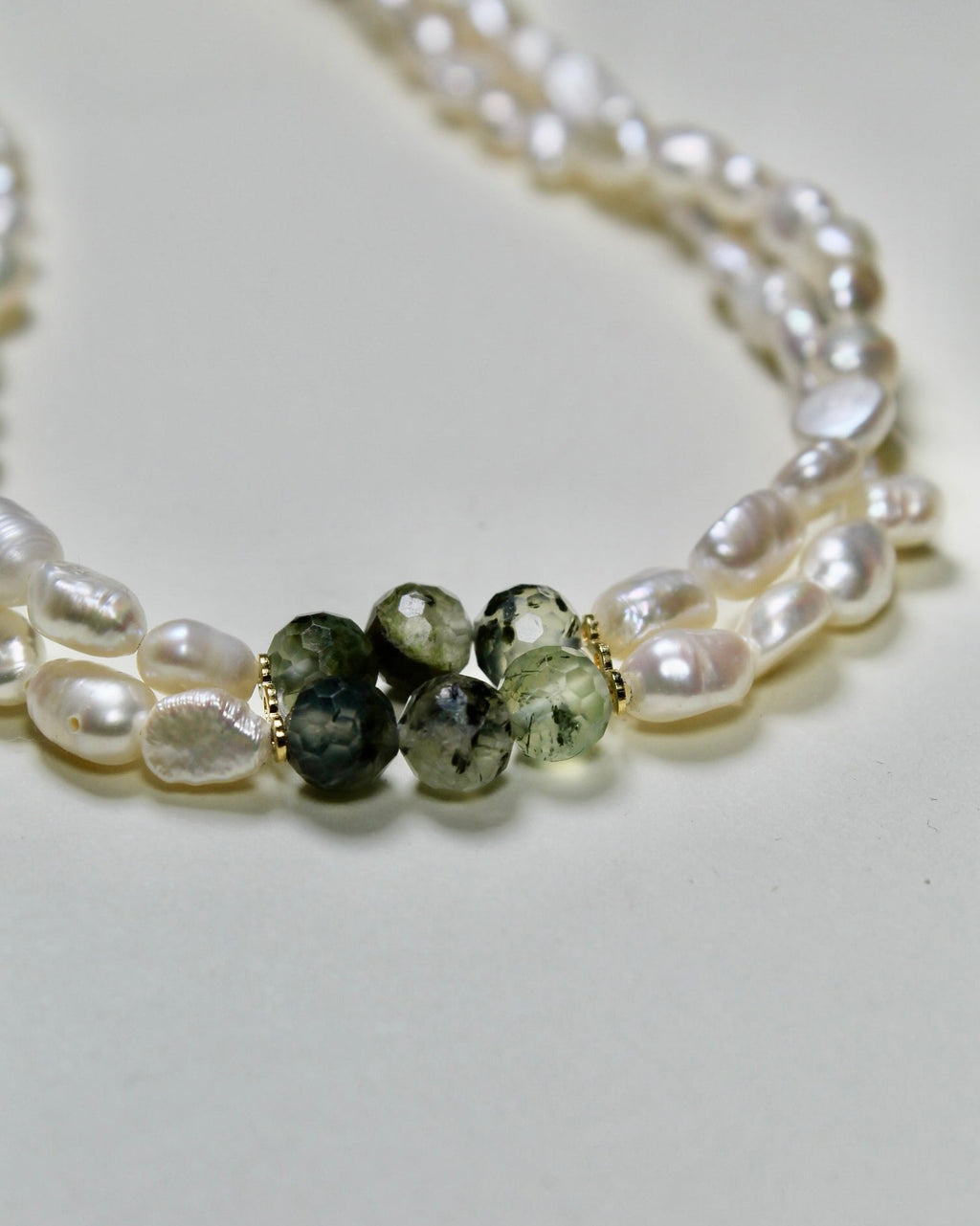 Choker duplo de pérolas